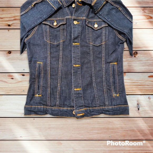 Zara Dark Blue Denim Jacket - Picture 3 of 7